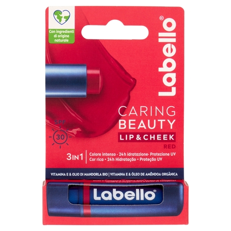 Labello Caring Beauty Lip & Cheek Red SPF 30 4,8 g